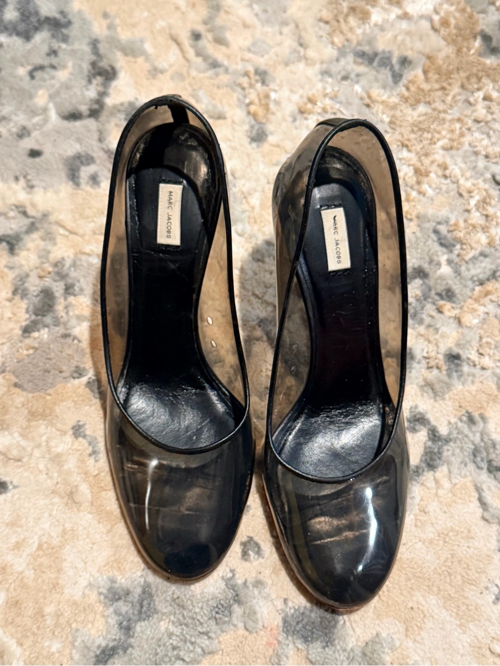 Marc Jacobs PVC Black Transparent Pump